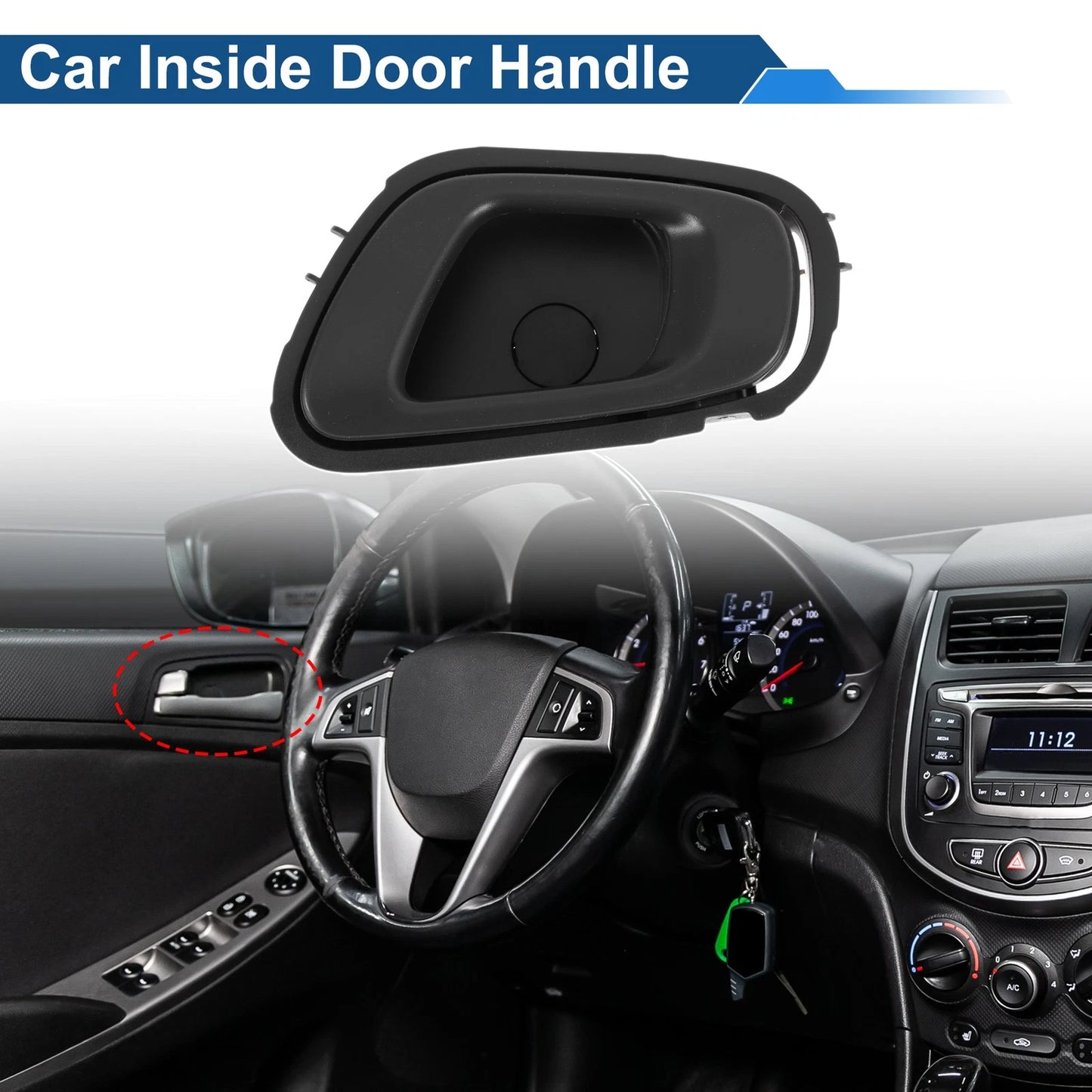 Front Passenger Side Interior Door Handle for Chevrolet Spark (2013–2015) No. 95233441