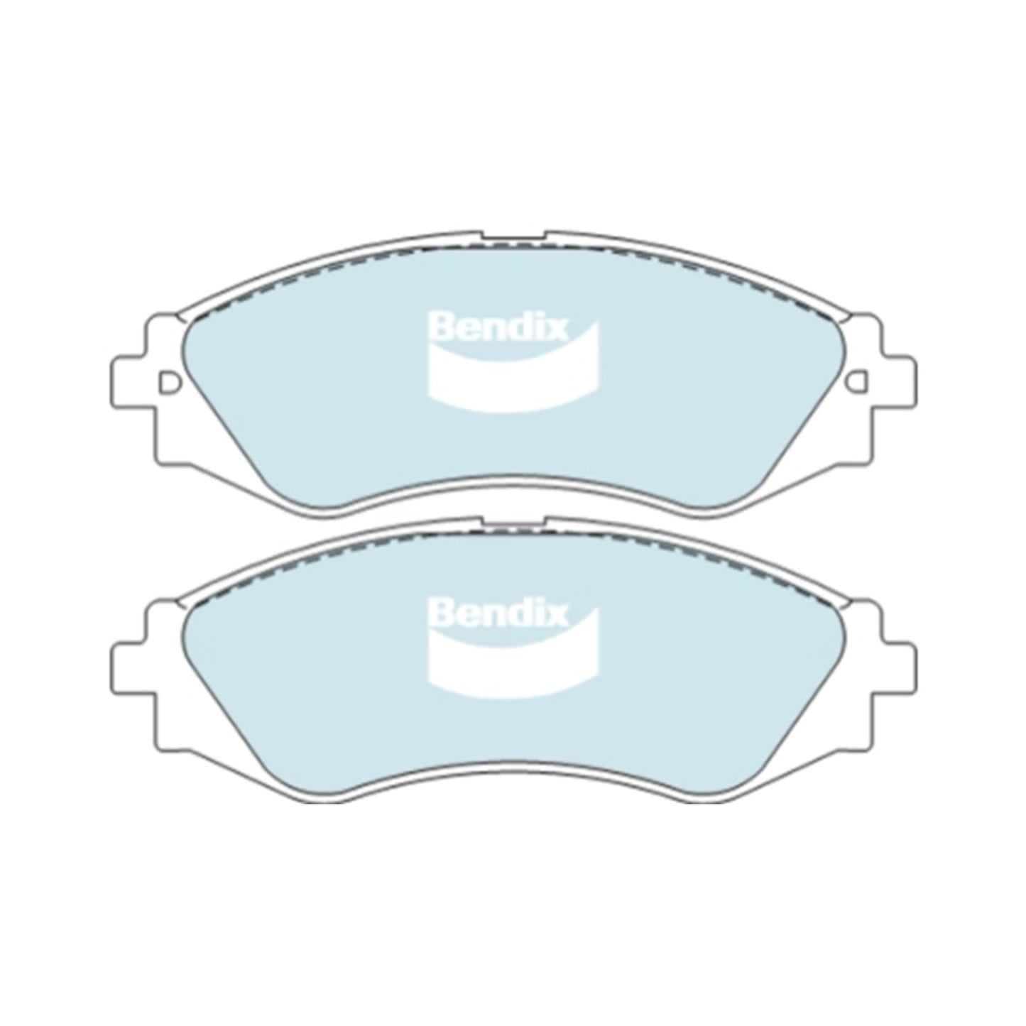 Set of 4 Bendix Front Disc Brake Pads for Holden Barina TK (2005–2011)