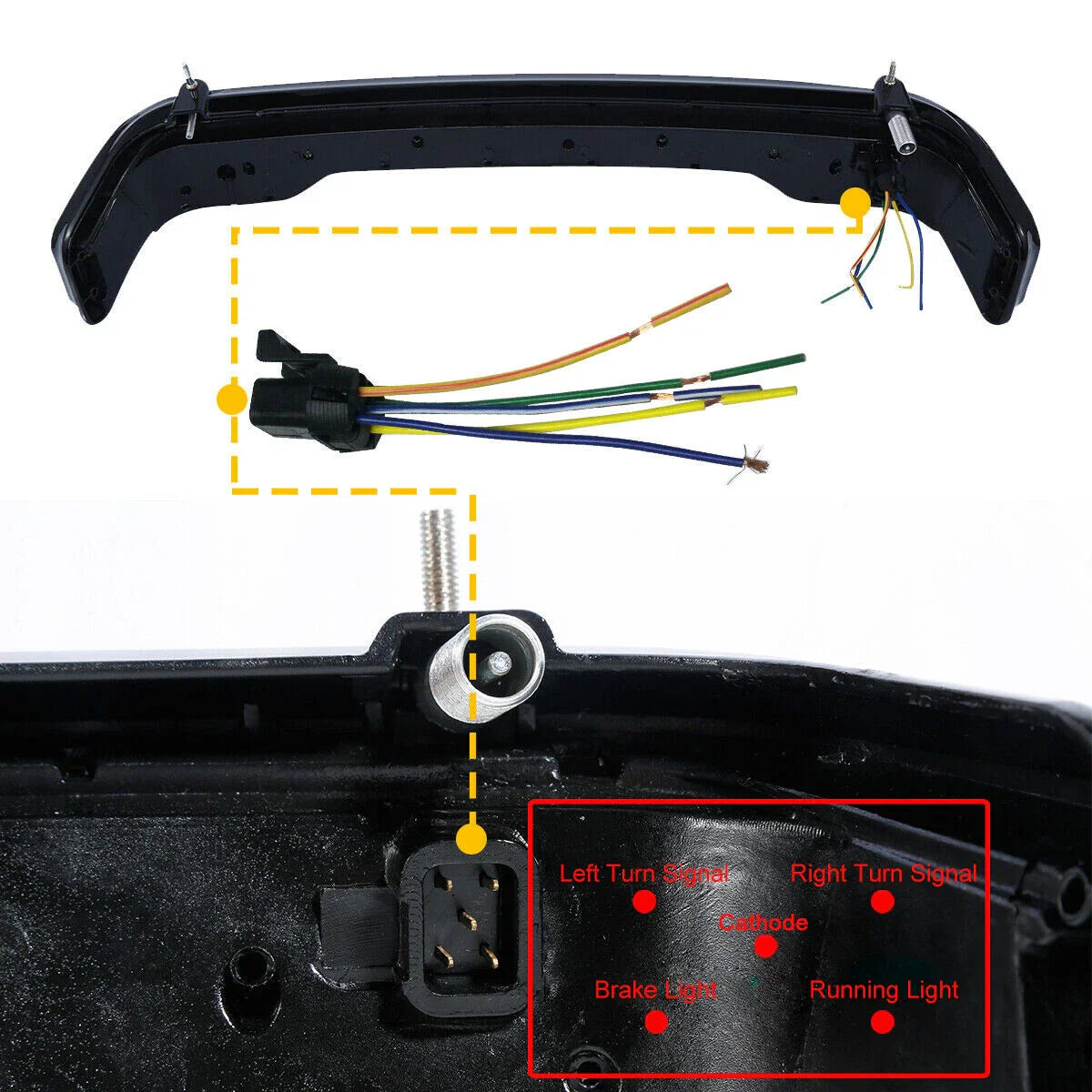 Smoke King LED Tail Light & Wiring Harness for Harley Touring (2014-2023)
