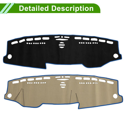 Dashboard Cover Mat for Mercedes E-Class 2010 (2010) - Sun Protector Pad Black Blue