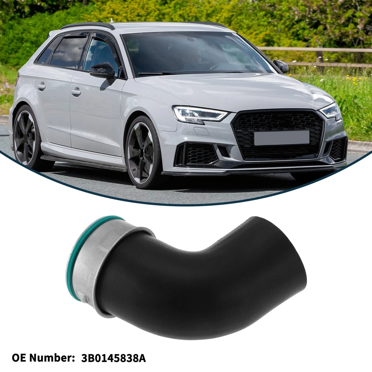 Radiator Hose for Audi A4 1.9 TDI 2.0 TDI (2004–2009) No. 3B0145838A
