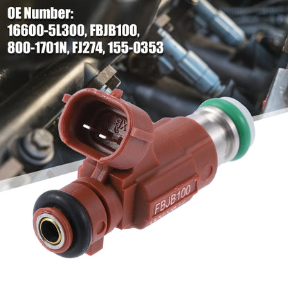 Set of 4 Fuel Injectors 16600-5L300 for Nissan Sentra Maxima (2000–2003)