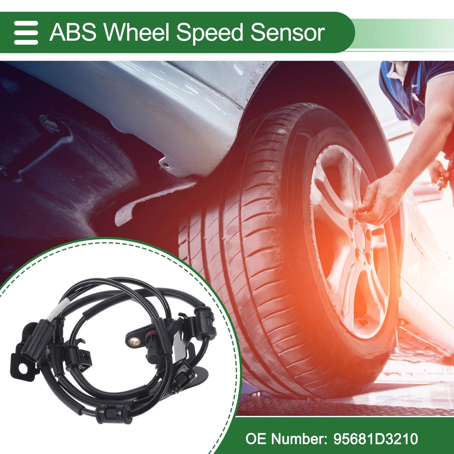 ABS Wheel Speed Sensor No. 95681D3210 for Hyundai Tucson (2016–2021)