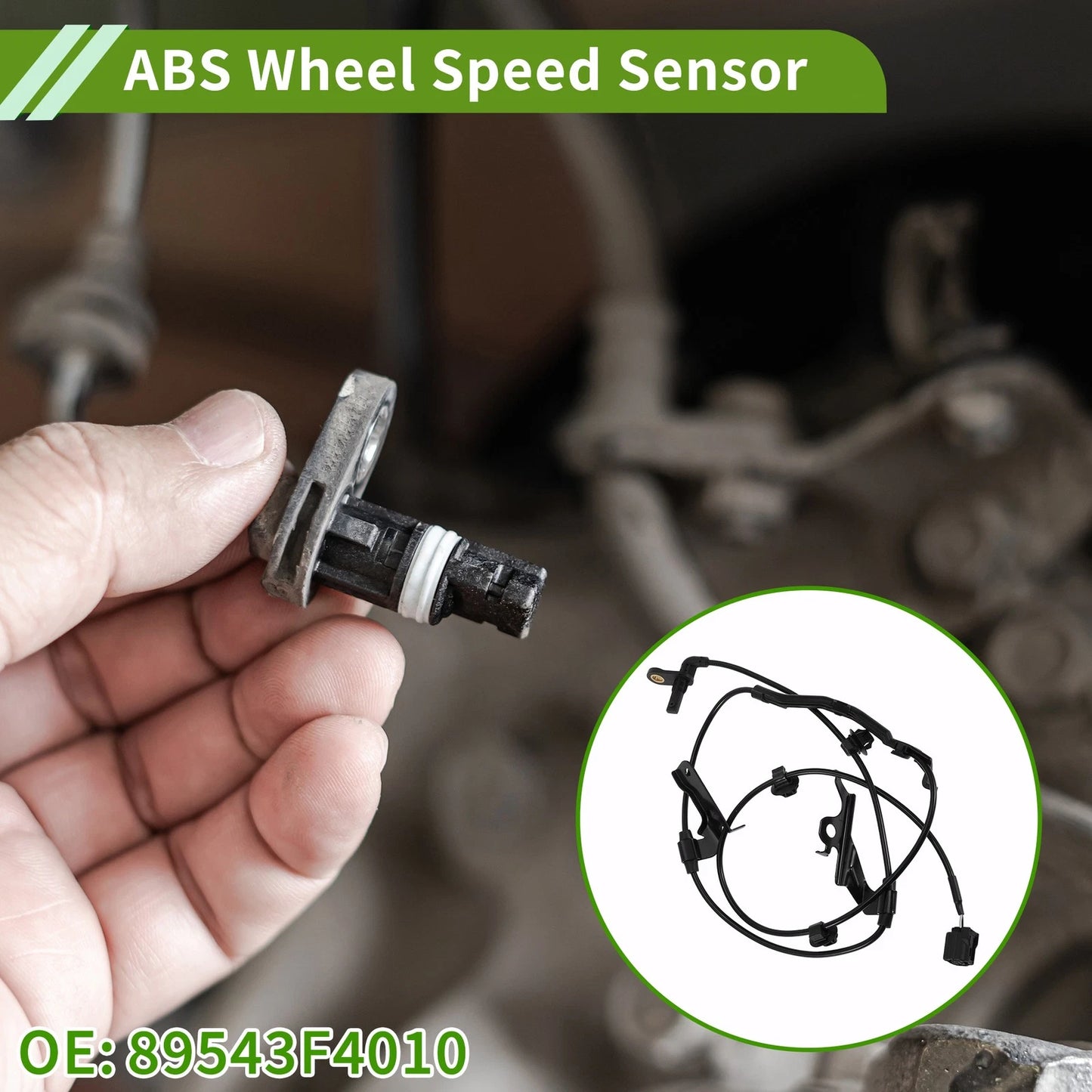 ABS Wheel Speed Sensor No. 89543F4010 for Toyota C-HR (2016–2023) Front Left