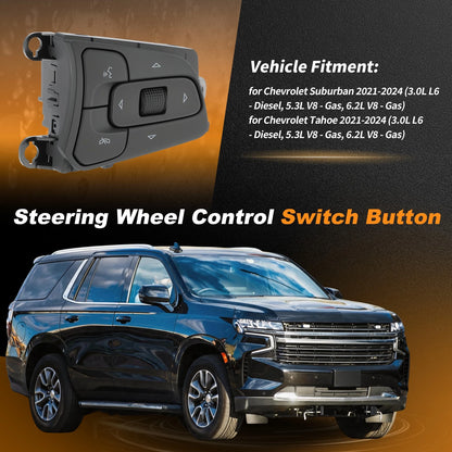 Right Side Steering Wheel Switch 13545670 for Chevrolet Suburban Tahoe (2021–2024)