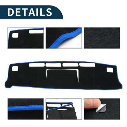 Dashboard Dash Cover Mat for Nissan NV350 Caravan E26 (2012–2024) Black Blue