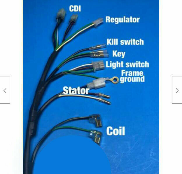 Race Cut Wiring Harness with Kill Switch for Honda TRX250R (1986–1988)