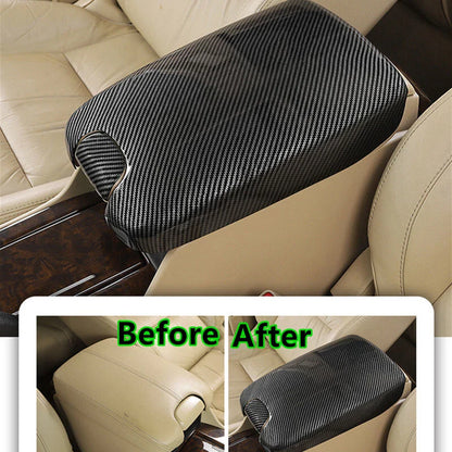 Carbon Fiber Center Console Armrest Box Panel Cover for Honda Accord (2008–2013)