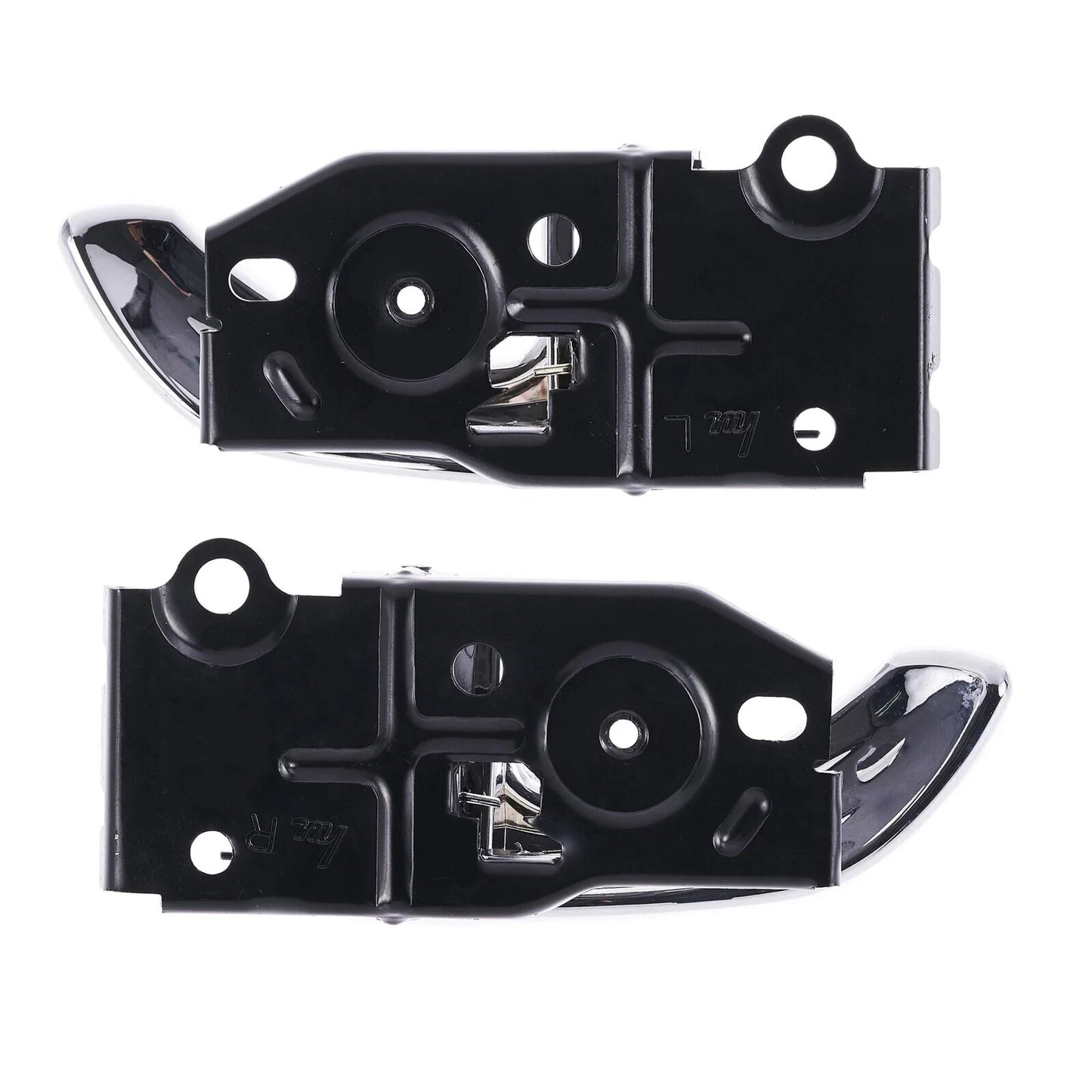 Door Handle Inner 2 x Chrome FRONT LEFT+RIGHT for Hyundai Santa Fe (2000–2005)