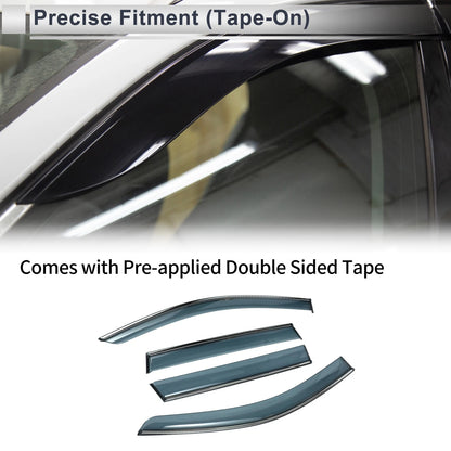 Set of 4 Window Deflectors for Toyota Corolla Cross (2022–2024)
