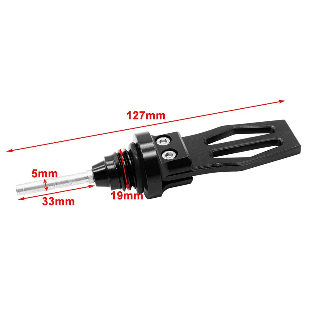 CNC Motorcycle Engine Oil Dipstick Cap Plug Level Gauge for Various Models