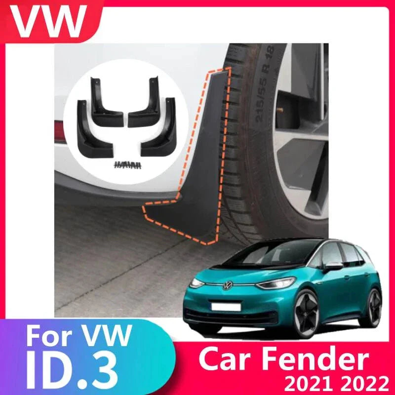 Set Splash Guards Mud Flaps Mud Fender Mudguard for VW ID.3 (2021–2022)