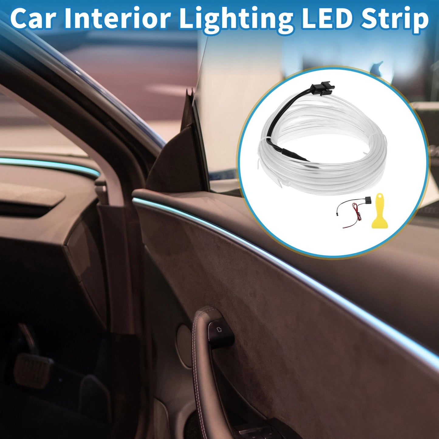 LED Strip Neon Wire Lighting for Universal Car (12V)