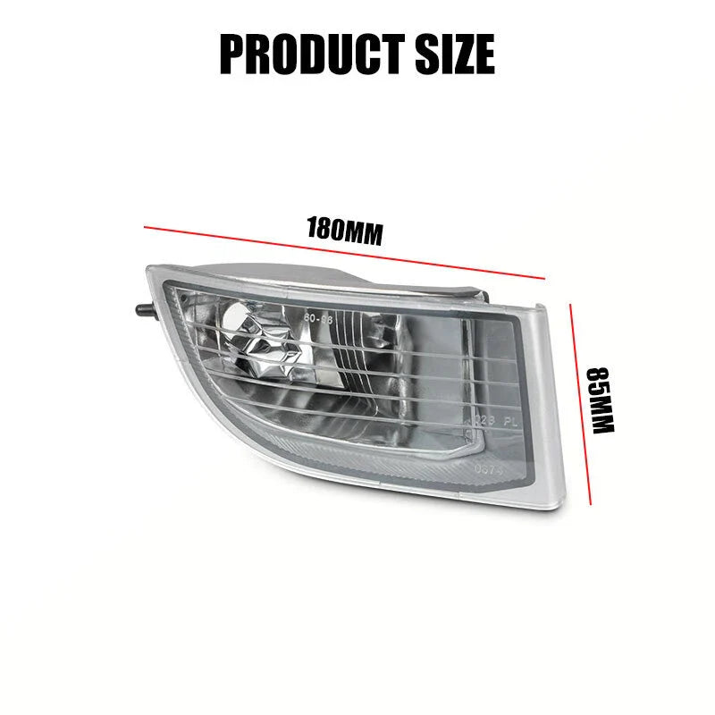 2 x Front Bumper Fog Lights for Toyota Land Cruiser Prado FJ120 (2002–2009)