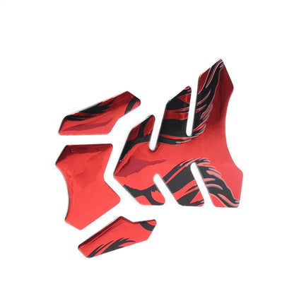 Red Fuel Gas Tank Pad Decals Stickers for Kawasaki Ninja 250 300 400 ZX10R