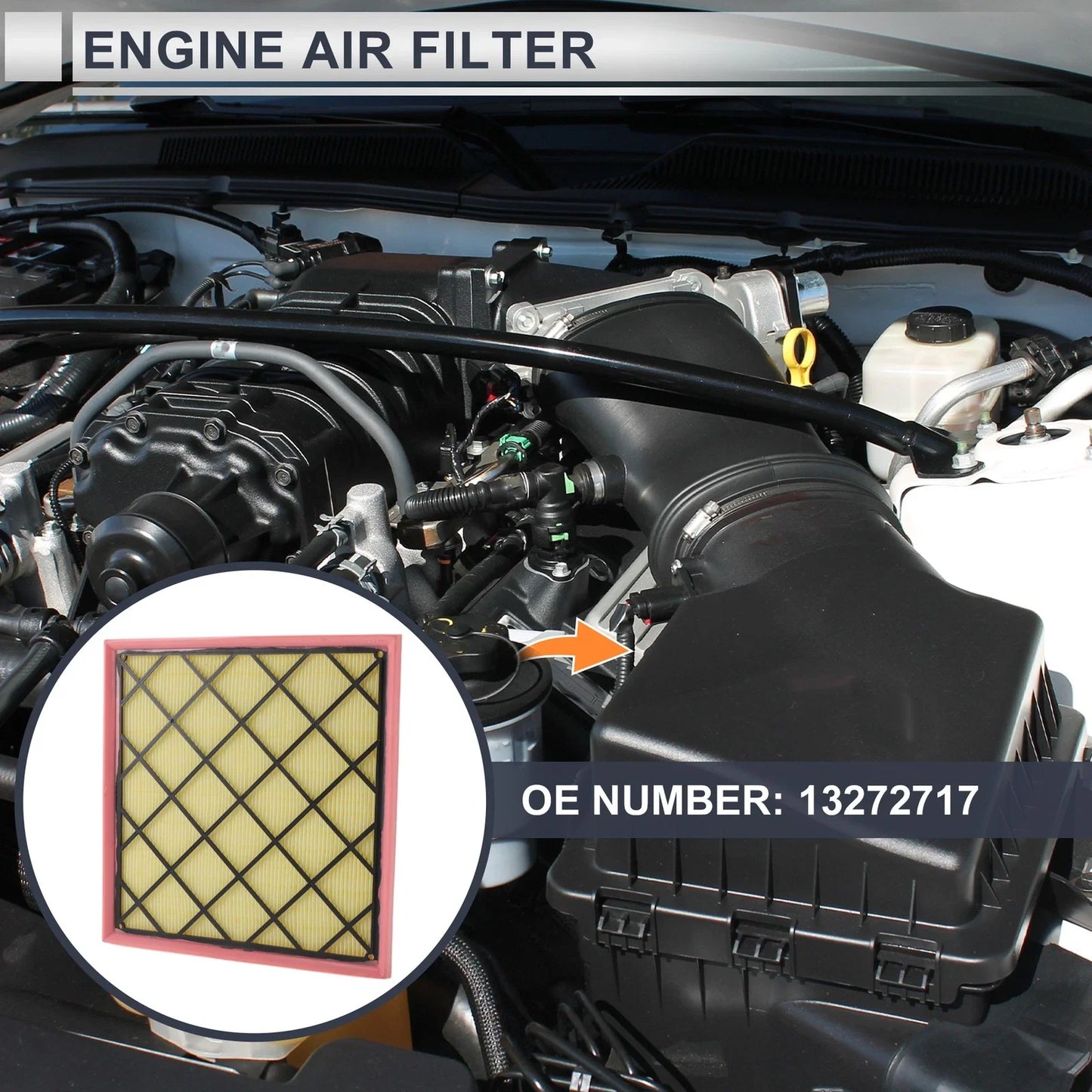 Car Engine Air Filter for Chevrolet Cruze (2009-2016) - 1 x High-Quality Filter