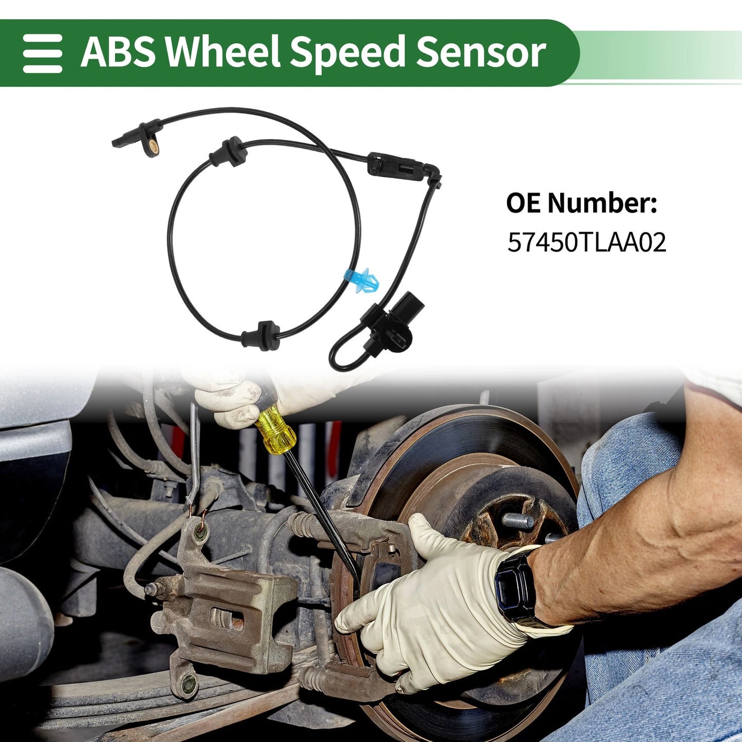 ABS Wheel Speed Sensor No. 57450TLAA02 for Honda CR-V (2017–2020) Front Right
