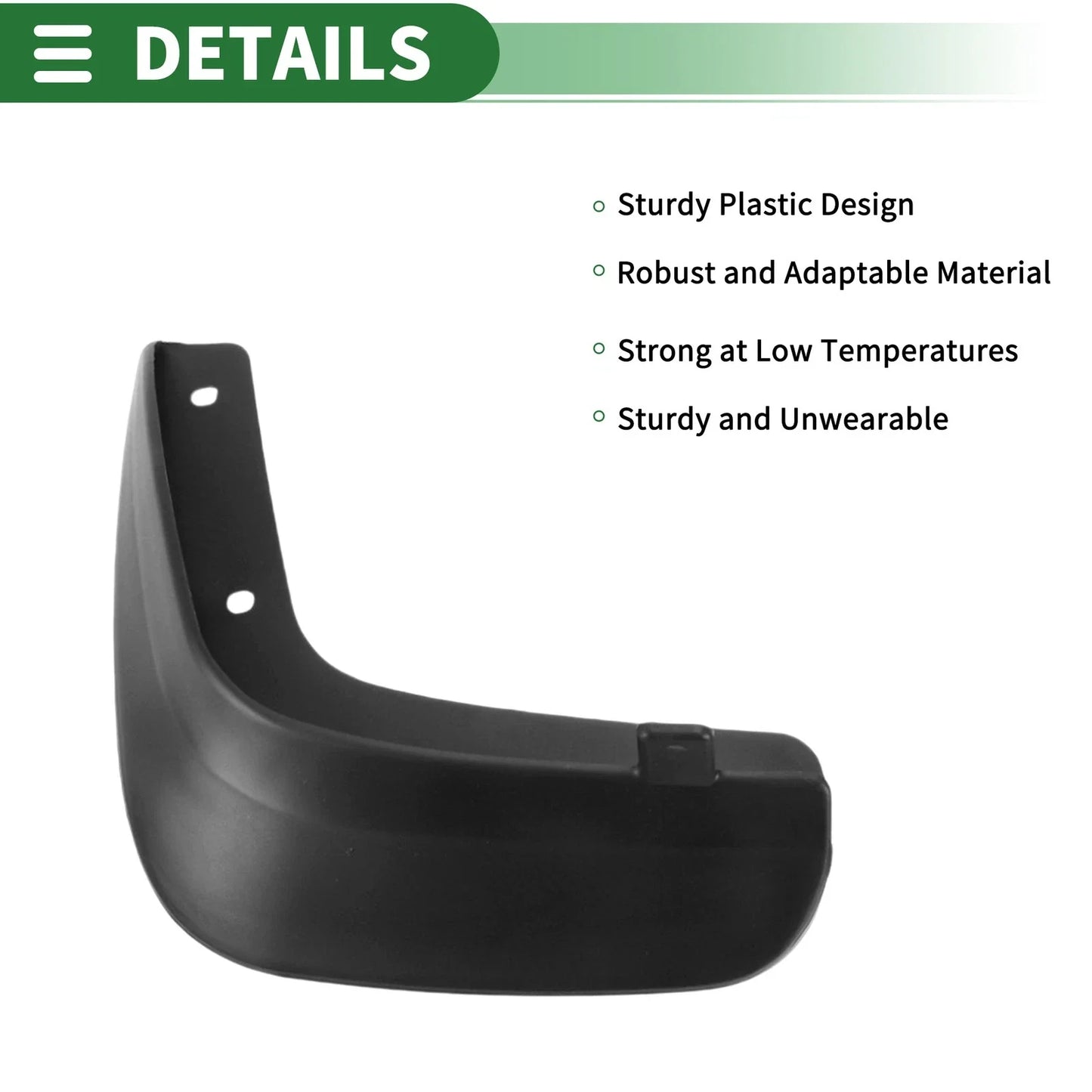 Mud Flaps Splash Guards for Chevrolet Lova (2006-2015) with Mount Accessories