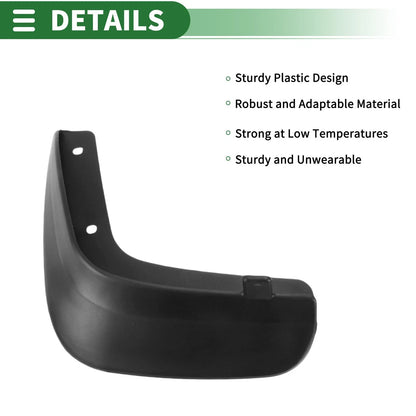Mud Flaps Splash Guards for Chevrolet Lova (2006-2015) with Mount Accessories