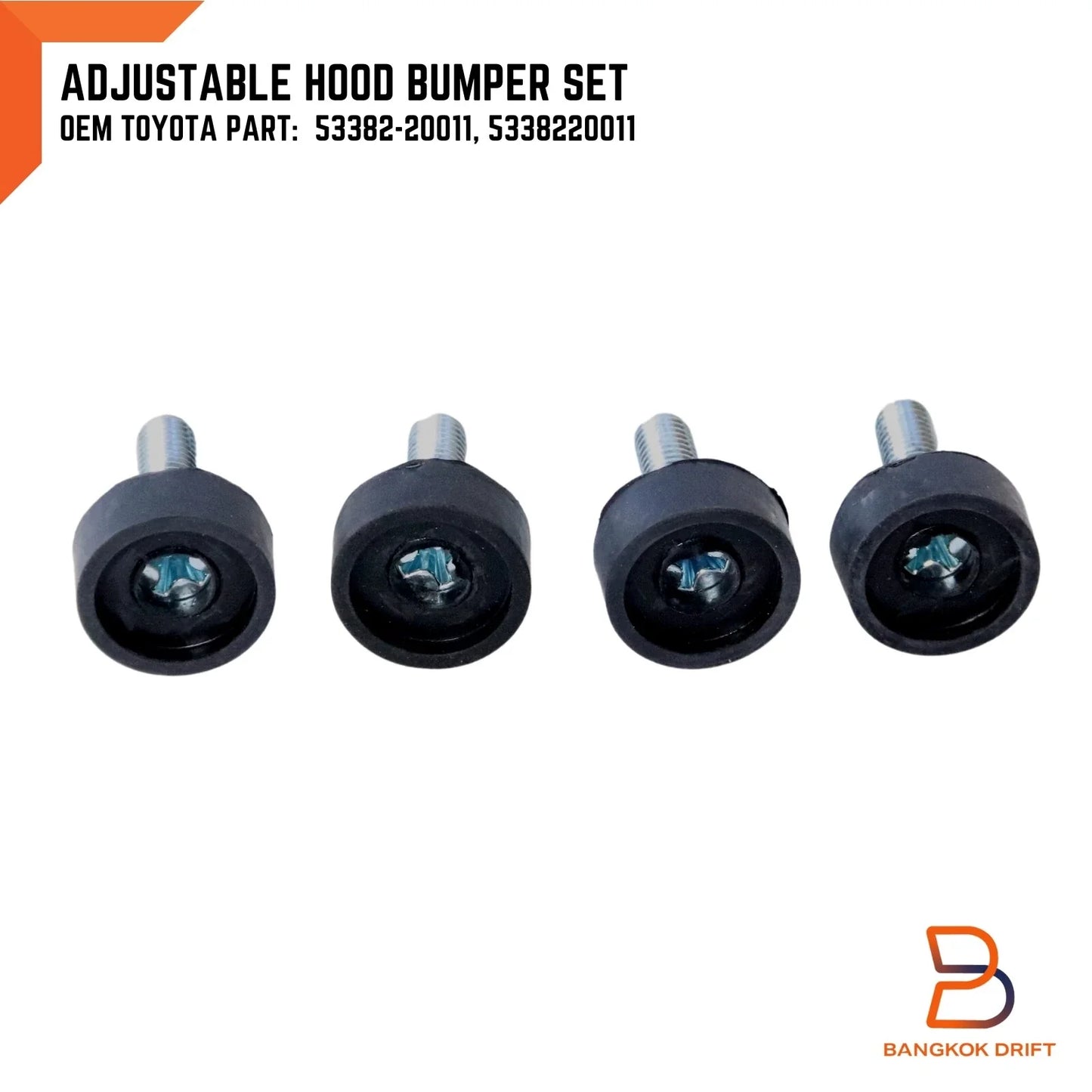 Adjustable Hood Bumper for Toyota Celica, Corolla, Corona, Hilux (1990-2002)