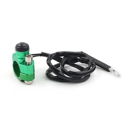 Rotating Bar Clamp Start Stop Kill Switch Button for 7/8" Handlebar