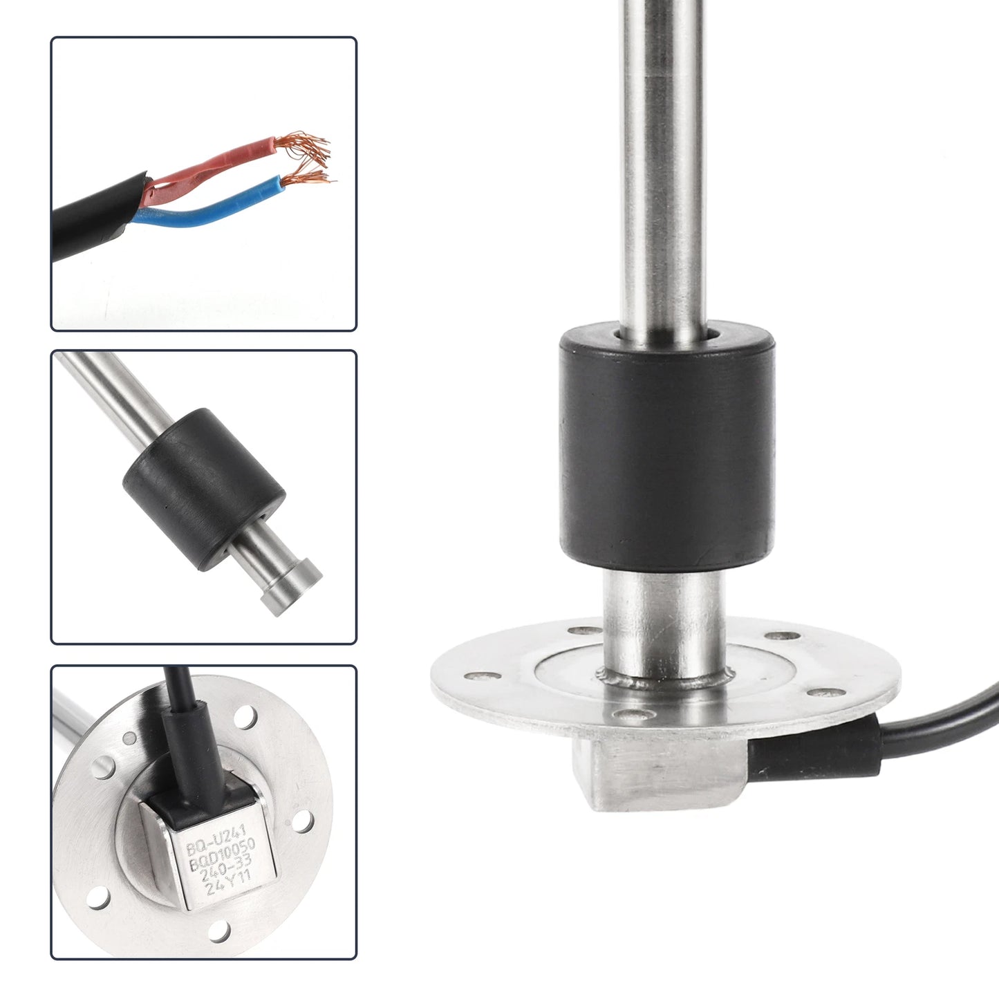 Fuel Sending Unit and Gauge Kit 240-33 Ohm 9.49" for Boat Car Truck