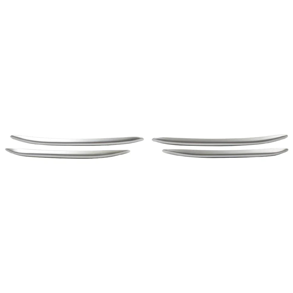 Silver Front Bumper Splitter Fins Spoiler Canards for Benz C-Class (2022-2023)