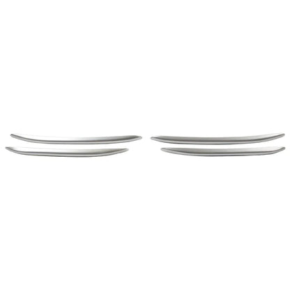 Silver Front Bumper Splitter Fins Spoiler Canards for Benz C-Class (2022-2023)