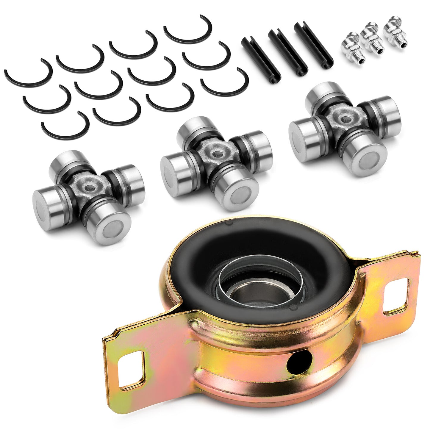 Propeller Shaft Bearing Carrier & U-joint for Polaris RZR XP 900 1000 (2011–2020)