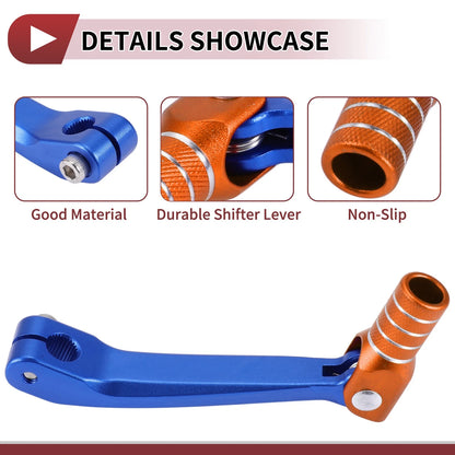 Gear Shift Lever for Honda CRF150F (2003–2017) - Blue Orange Silver Tone