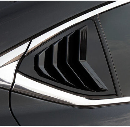 Glossy Black Side Window Louver Trim Cover for Lexus ES (2019–2022)