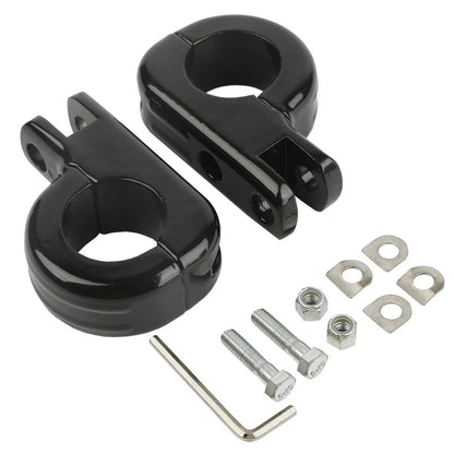 1 1/4" Foot Pegs for Harley Kawasaki Engine Guard Crash Bar