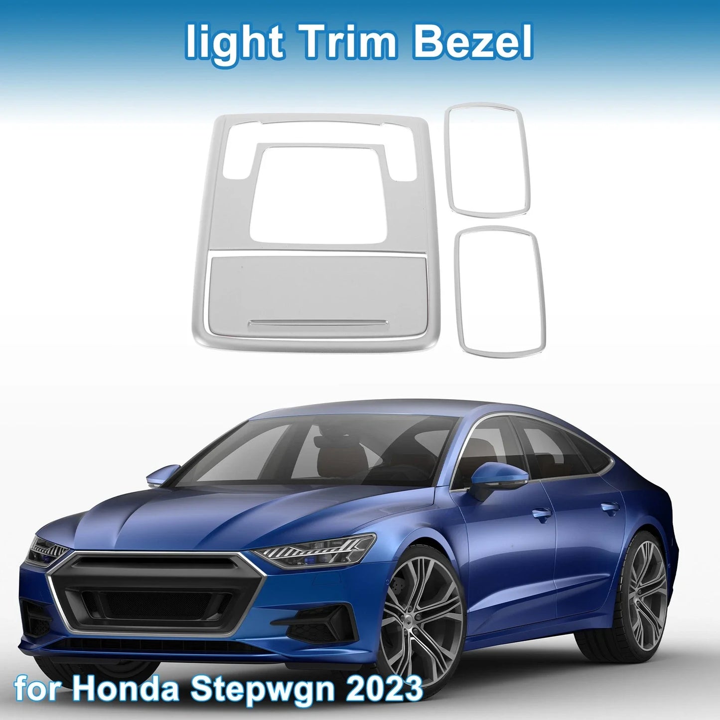 Front Row Rear Light Trim Bezel for Honda Stepwgn (2023) Silver Tone