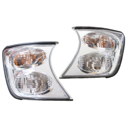 Set of 2 Crystal Clear Headlights for Nissan Patrol GU (1997–2009)