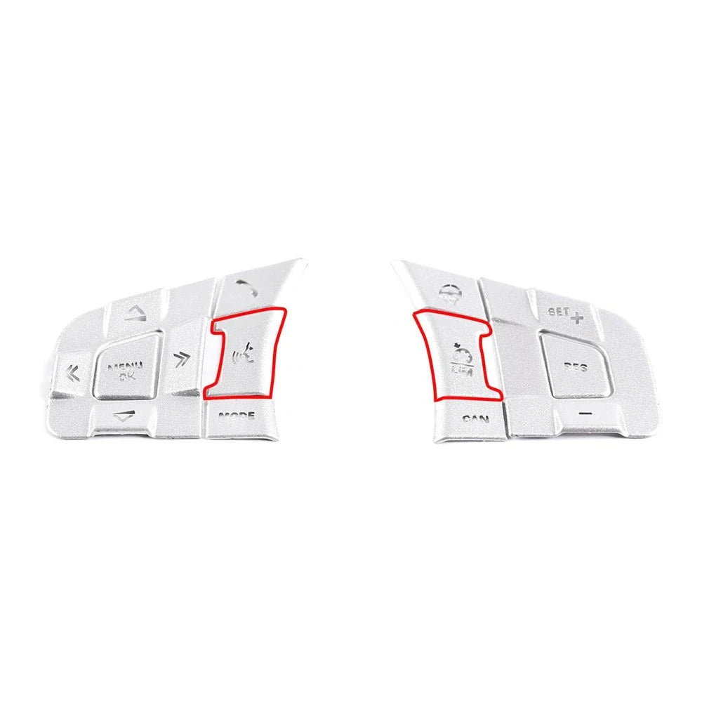 Alloy Steering Wheel Button Cover Trim for Jaguar F-Pace F-Type (2017-2023)