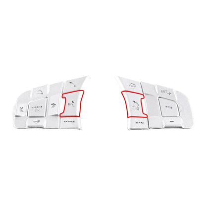 Alloy Steering Wheel Button Cover Trim for Jaguar F-Pace F-Type (2017-2023)
