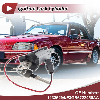 Set of 1 Ignition Lock Cylinder for Ford Mustang 2.3L (1979–1993)