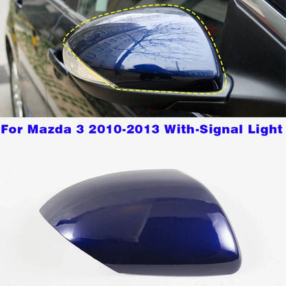 Blue Right Passenger Side Mirror Cover Cap for Mazda 3 (2010–2013)