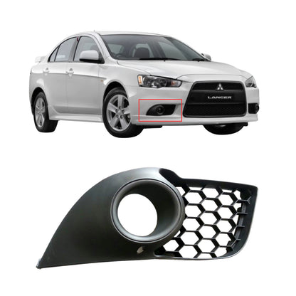 Front Bar Grille with Fog Light Mount for Mitsubishi Lancer CJ (2007–2015)