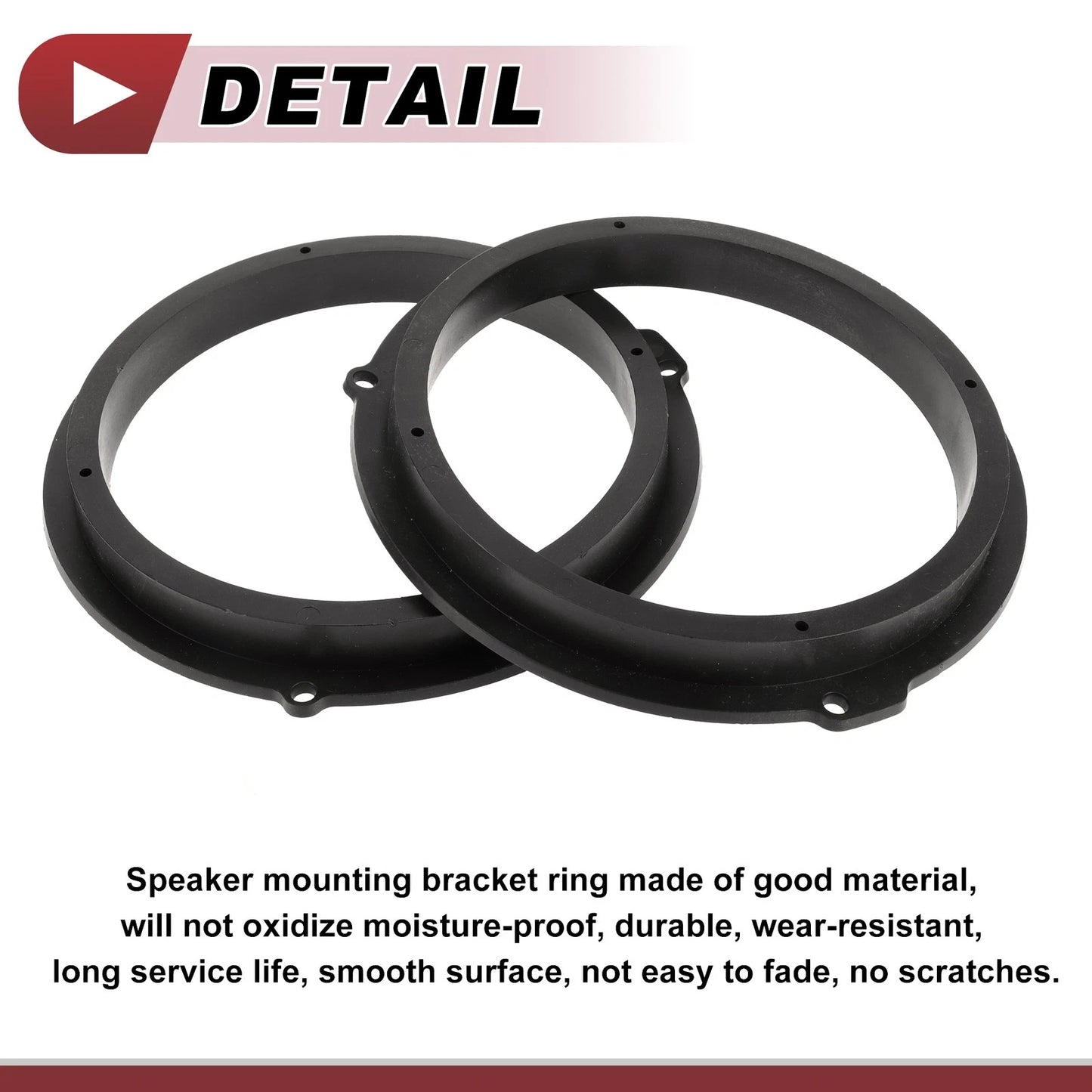 Set of 2 Speaker Spacer Rings for Ford Bronco Sport (2021) 6.5"