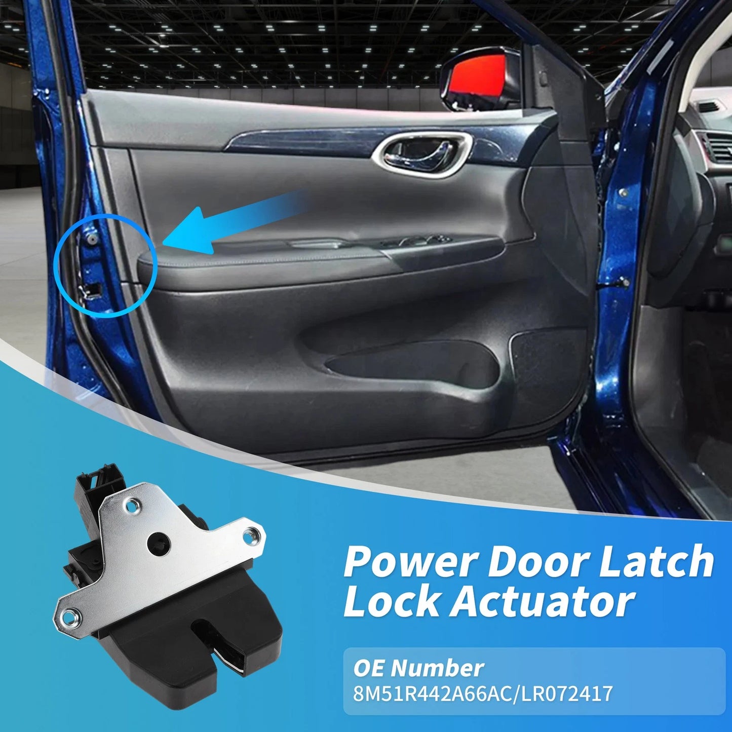 Power Door Lock Actuator for Ford Focus C-Max (2003–2007) 8M51R442A66AC