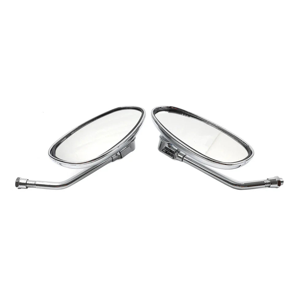 Chrome Rearview Oval Mirror for Honda Shadow Spirit 750 1100 VTX1300 VTX1800 (2001-2010)