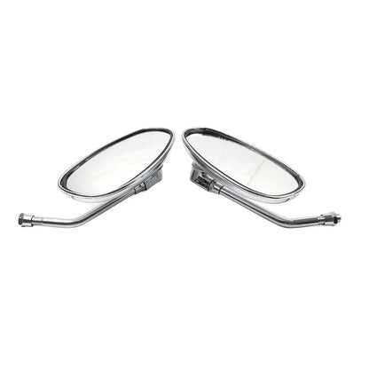 Chrome Rearview Oval Mirror for Honda Shadow Spirit 750 1100 VTX1300 VTX1800 (2001-2010)