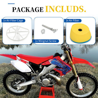 Air Filter & Cage Body for Honda CR125R CR250R (2002–2007)