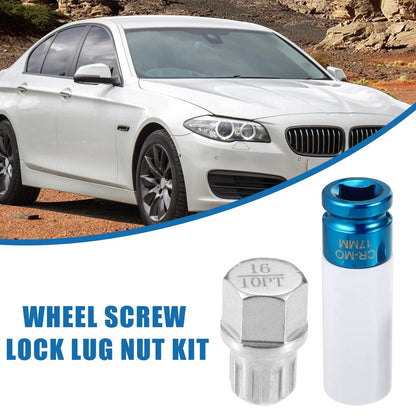 Wheel Lock Lug Nut Set with Socket Protector for BMW