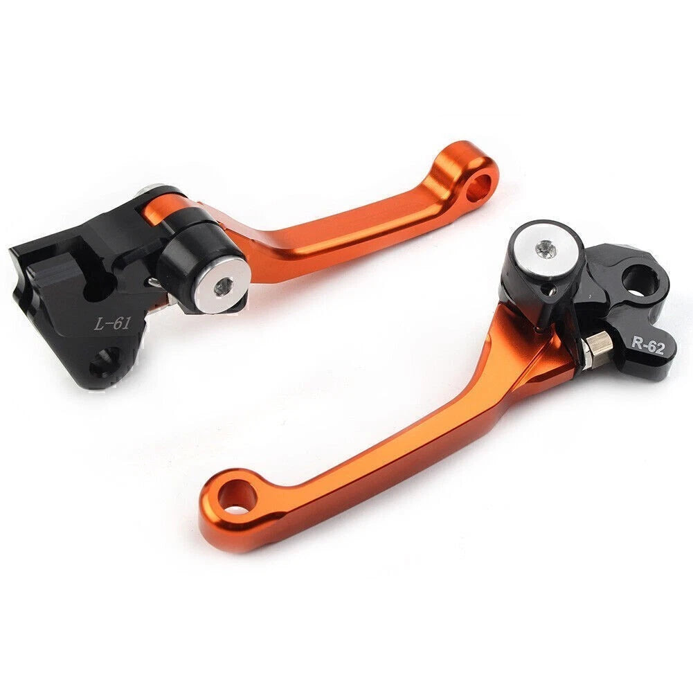 Pivot Dirt Clutch Brake Levers for Kawasaki KX450F (2006–2012) - Orange