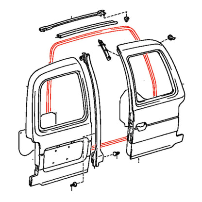 Weatherstrip for Toyota Hiace Commuter (1998–2006)