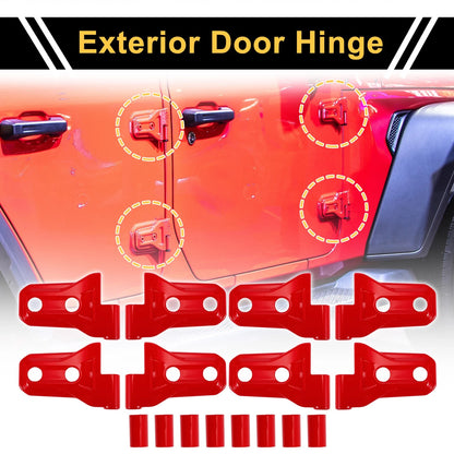 Set of 1 Door Handle Hinge Cover Trim for Jeep Wrangler JL Gladiator (2018–2023)