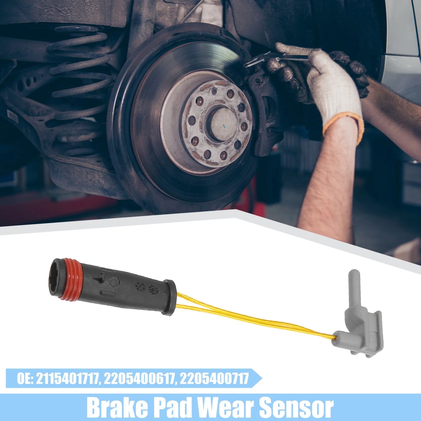 2X Brake Pad Wear Sensor Lead for Mercedes-Benz