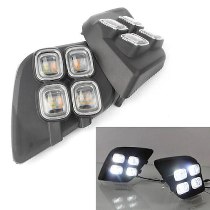 LED DRL Fog Lights for Toyota Hilux Vigo Revo (2015-2017)